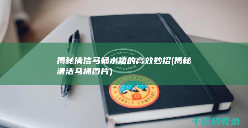 揭秘清洁马桶水箱的高效妙招 (揭秘清洁马桶图片)