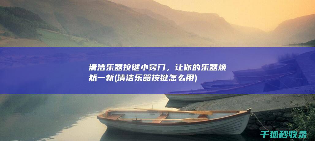清洁乐器按键小窍门，让你的乐器焕然一新 (清洁乐器按键怎么用)