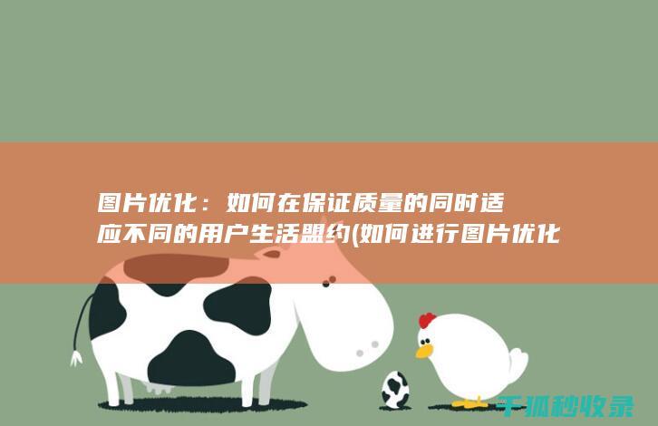 图片优化：如何在保证质量的同时适应不同的用户生活盟约 (如何进行图片优化)