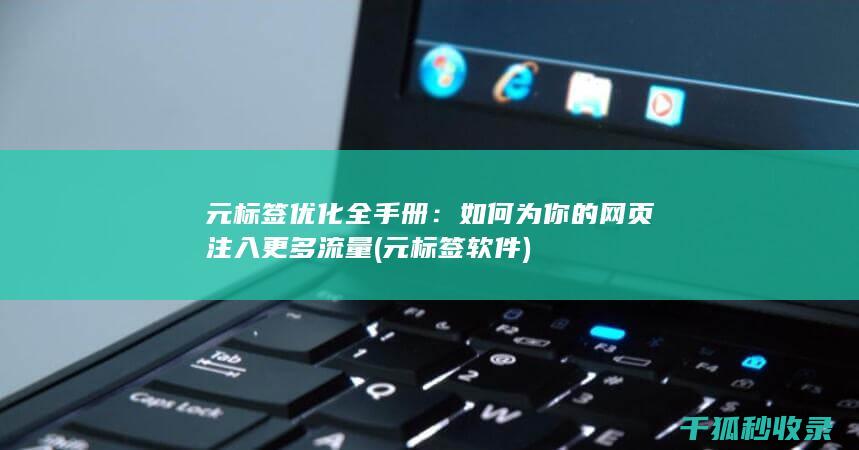 元标签优化全手册：如何为你的网页注入更多流量 (元标签软件)