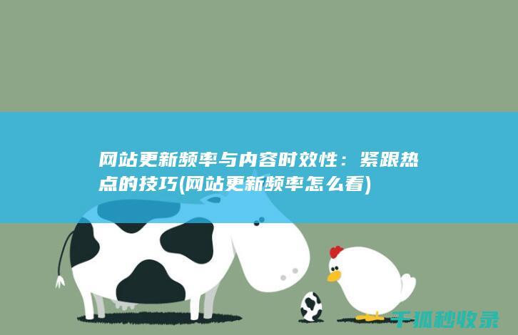 网站更新频率与内容时效性：紧跟热点的技巧 (网站更新频率怎么看)