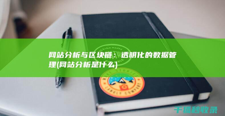 网站分析与区块链：透明化的数据管理 (网站分析是什么)