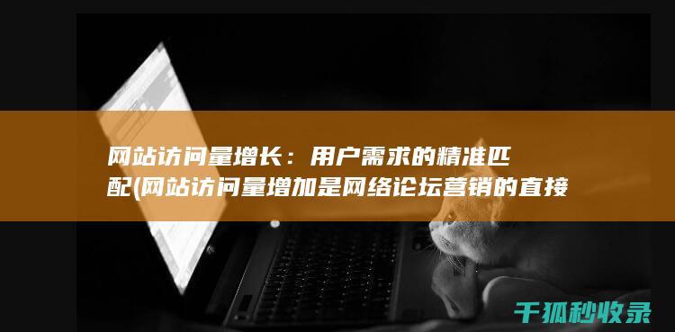 网站访问量增长：用户需求的精准匹配 (网站访问量增加是网络论坛营销的直接效果)