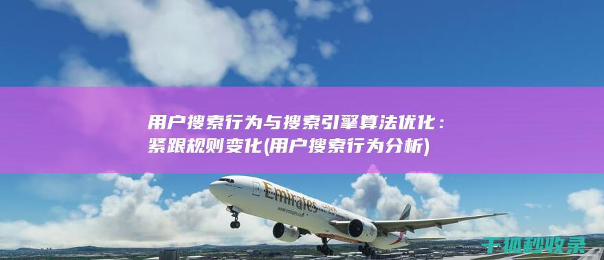 用户搜索行为与搜索引擎算法优化：紧跟规则变化 (用户搜索行为分析)