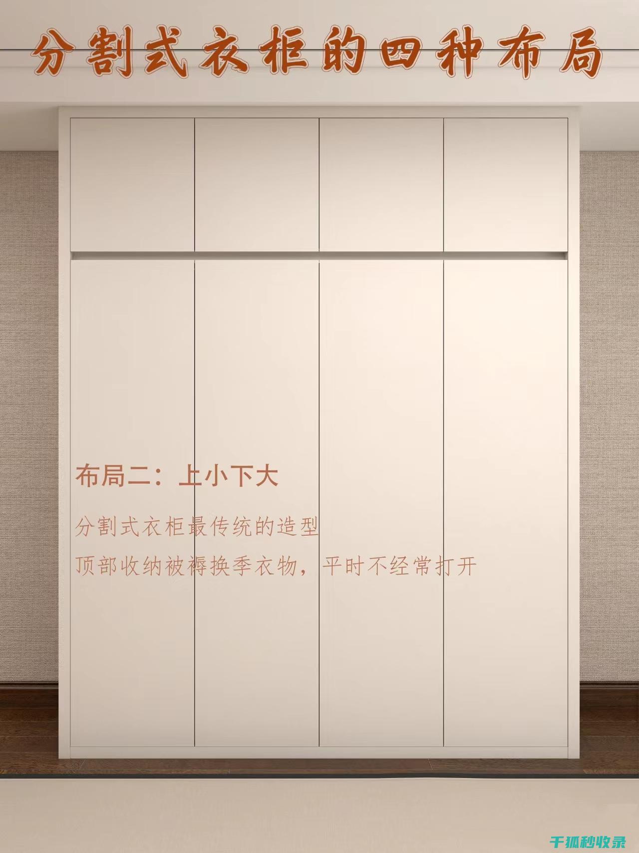 详解衣柜分区技巧，轻松整理衣物 (详解衣柜分区图)